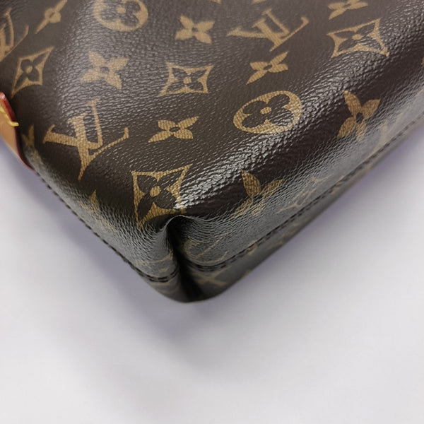 CARRYALL Small Monogram Coated Canvas Brown