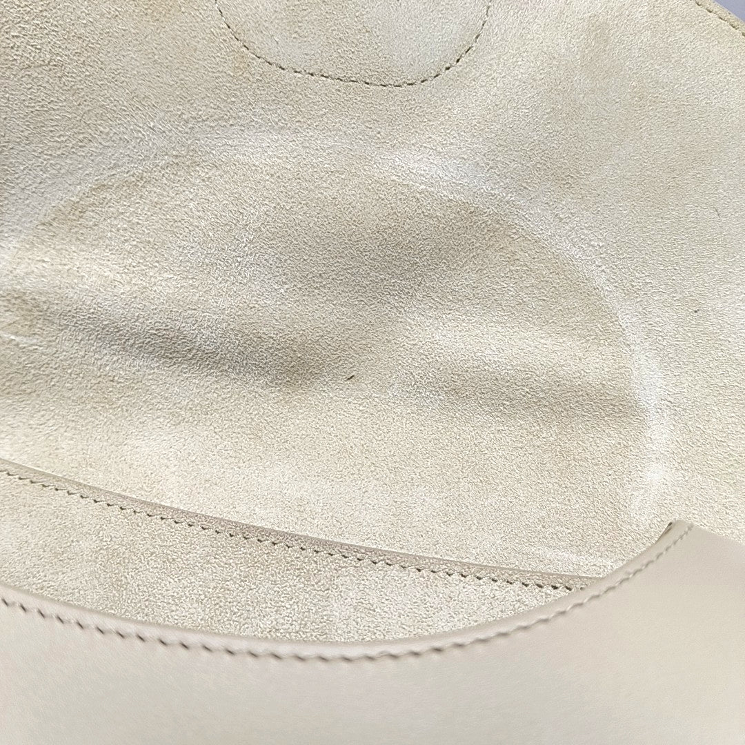 Authenticated pre-owned  Bobby Medium Calfskin Beige - Crossbody Bag at Looply