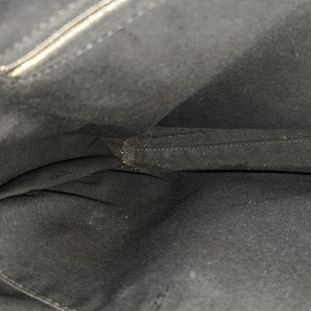 Coated Canvas Shoulder Bag Brown