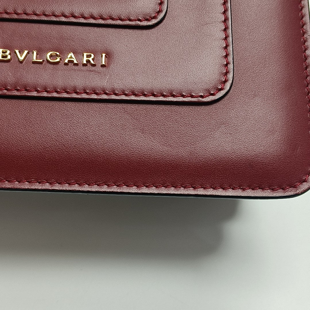 SERPENTI FOREVER Small Quilted Calfskin Red
