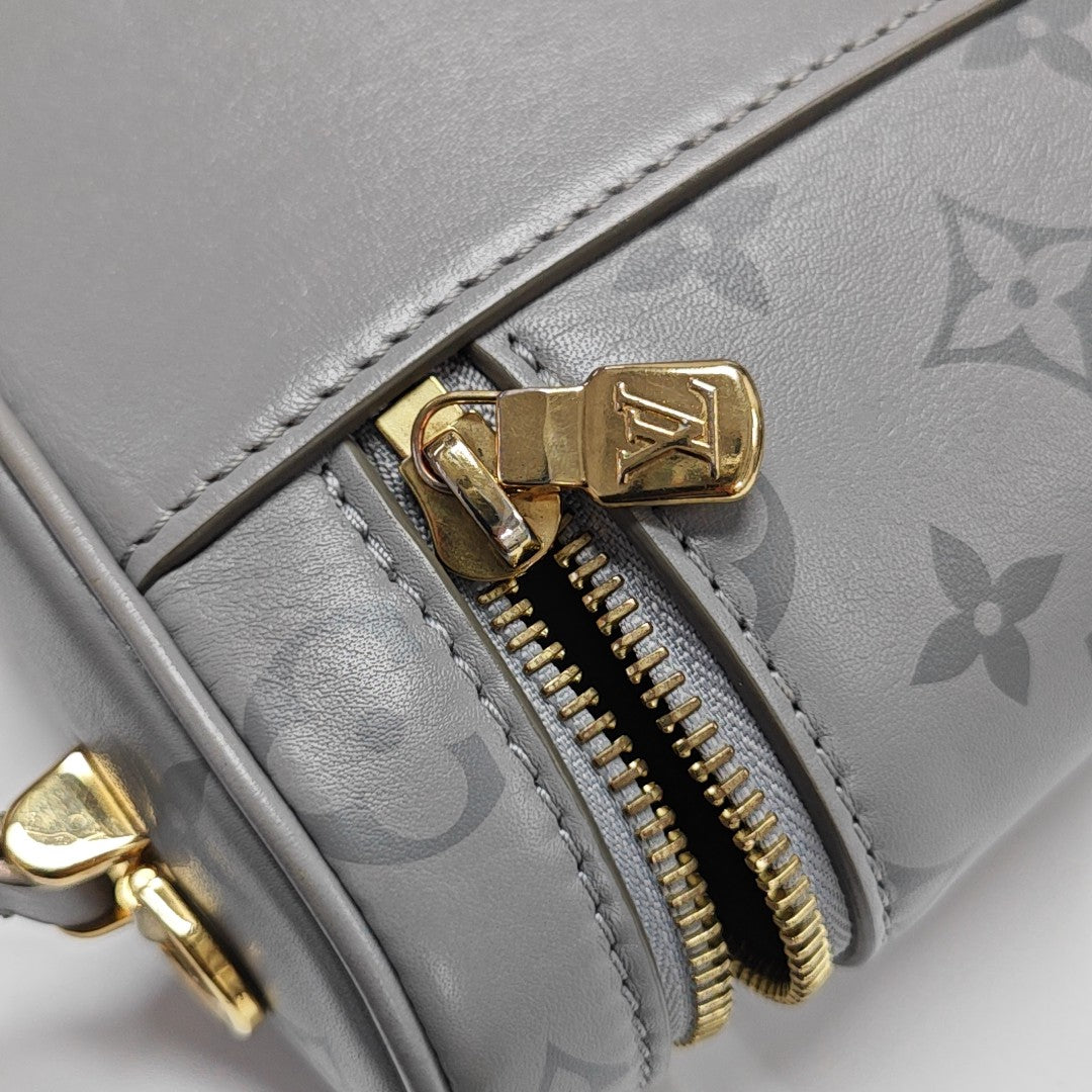 Vanity Chain Pouch PM Monogram Calfskin Gray