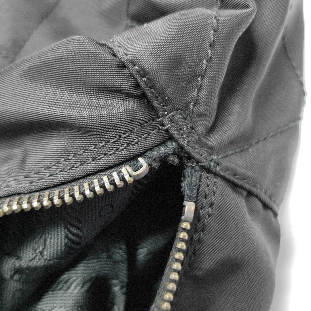 Nylon Shoulder Bag Black