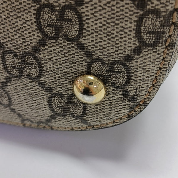Monogram Coated Canvas Shoulder Bag Beige