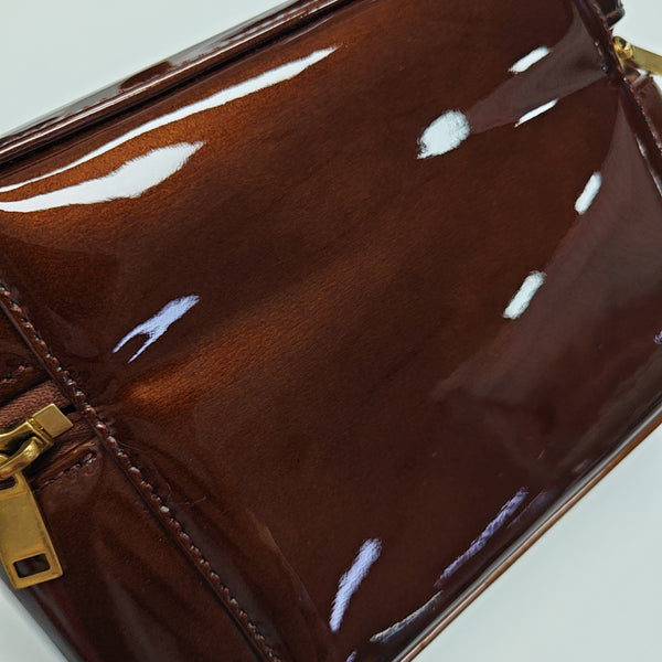 80'S VANITY Patent Leather Brown