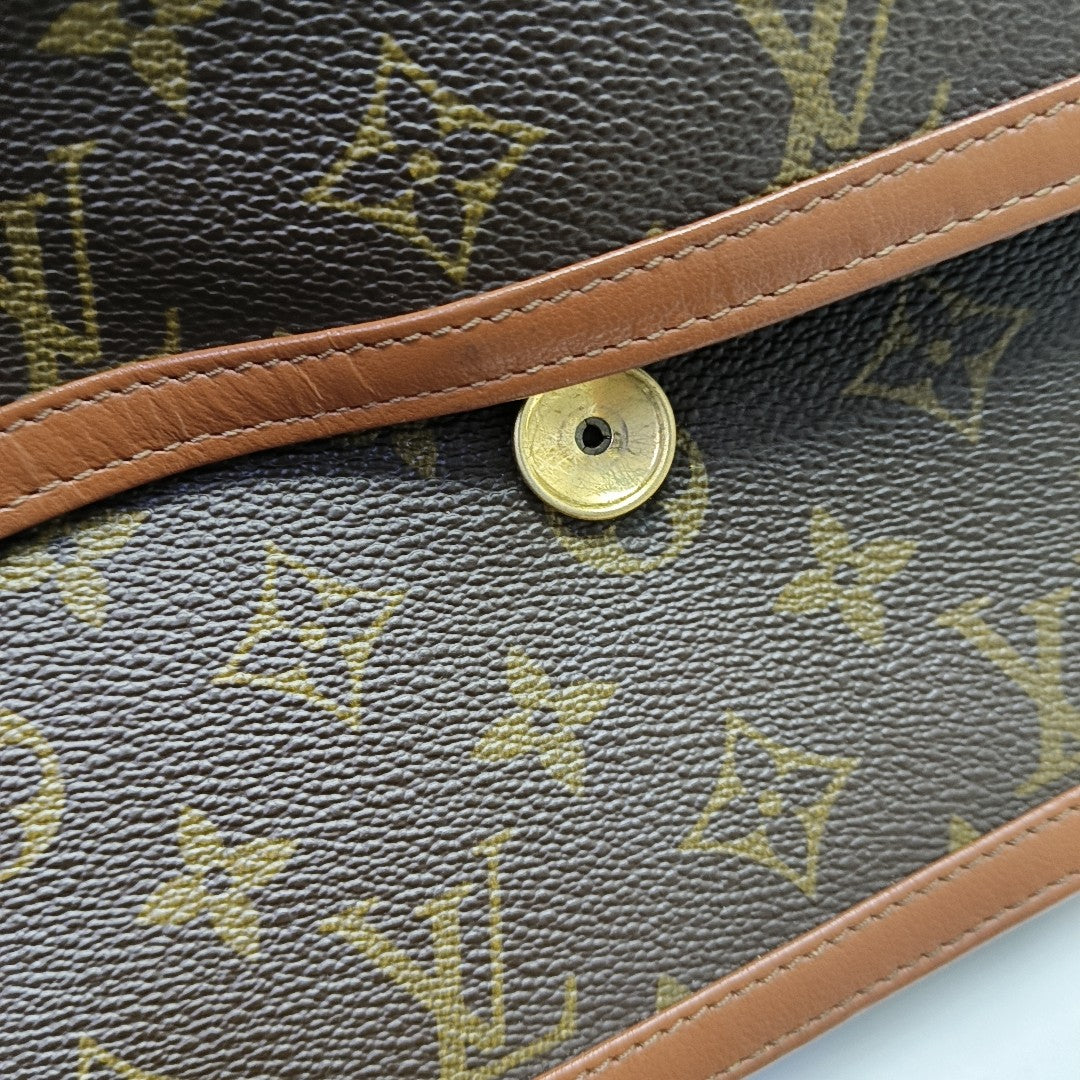 DAME GM Monogram Coated Canvas Brown