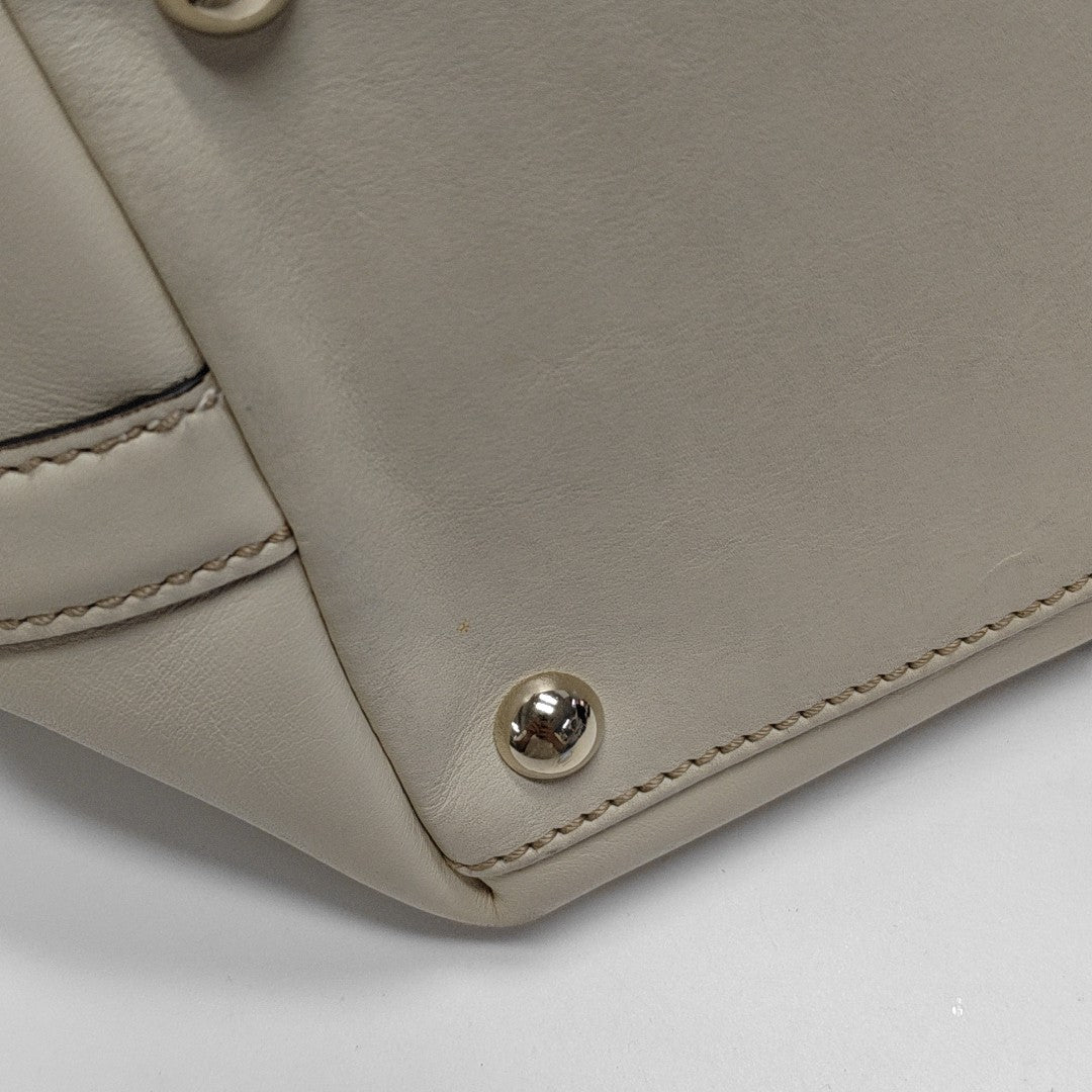 Monogram Canvas Tote Bag Beige