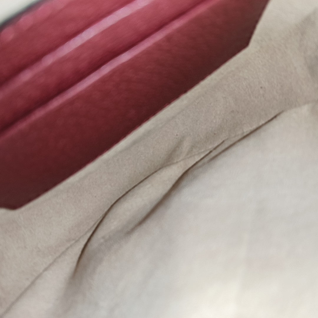 Ophidia Mini Monogram Coated Canvas Red