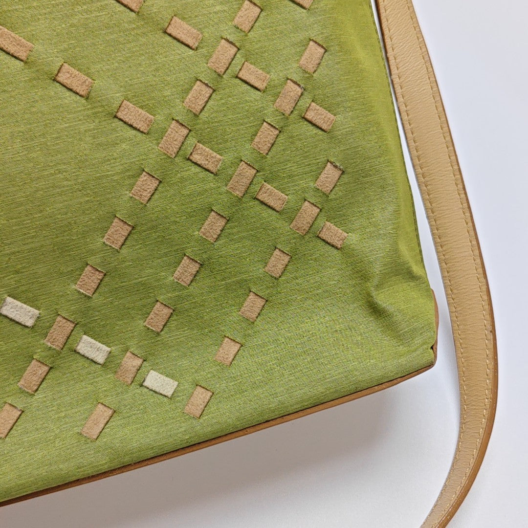 Fabric Shoulder Bag Green