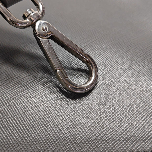 Saffiano Calfskin Crossbody Bag Gray