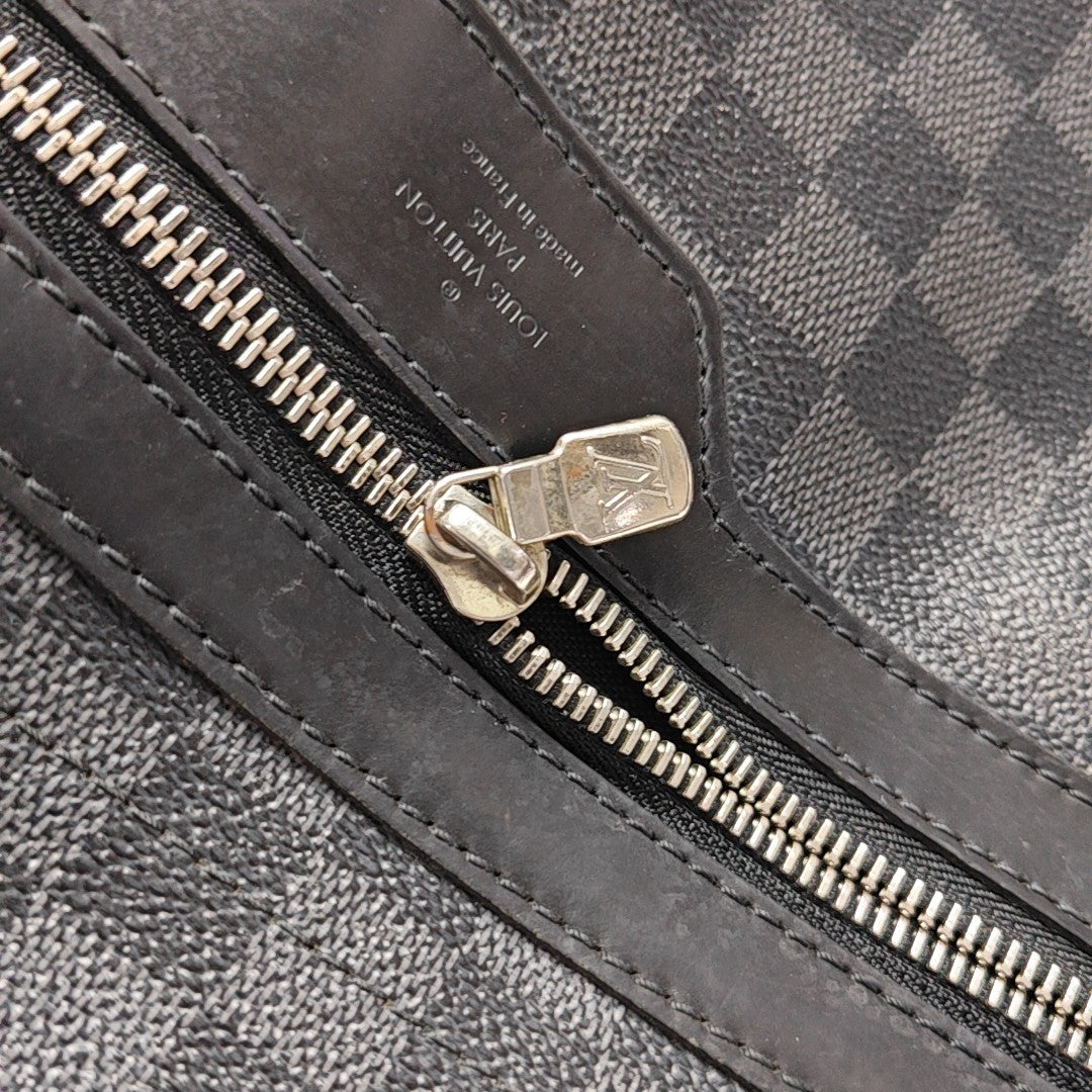 DANIEL MM Damier Graphite Coated Canvas Gray