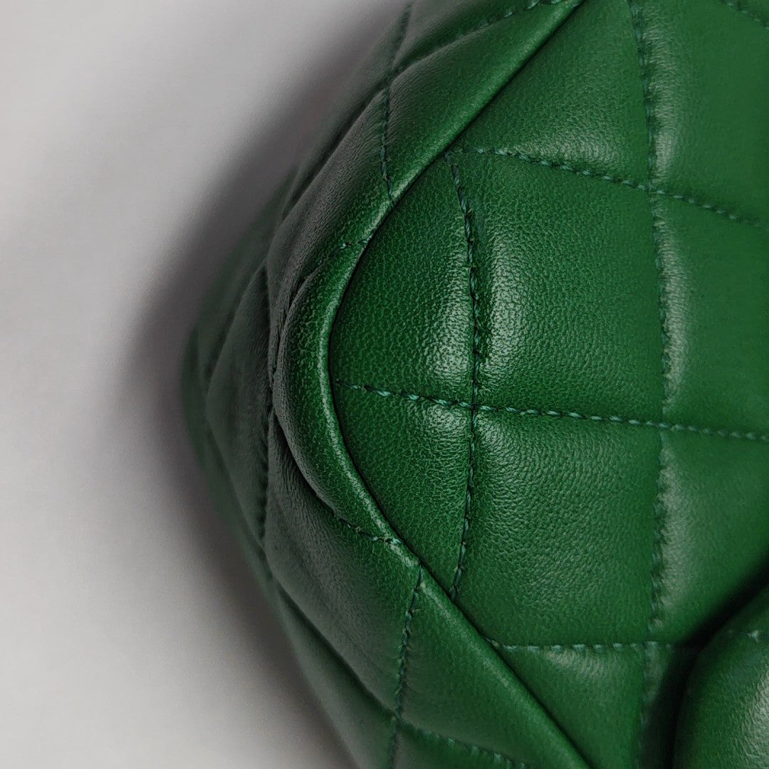 IN SEOUL Quilted Lambskin Green
