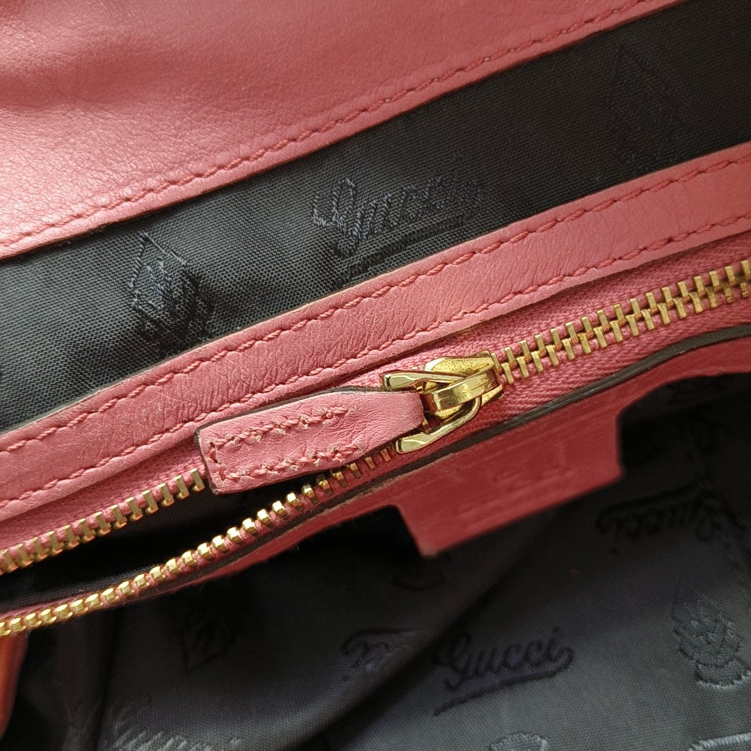 Calfskin Top Handle Bag Orange
