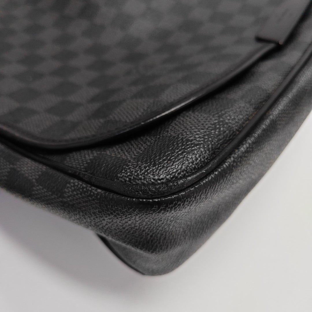 DANIEL MM Damier Graphite Coated Canvas Gray
