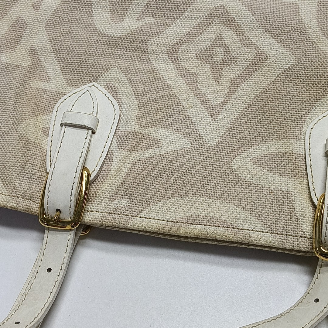 TAHITIENNE CABAS MM Monogram Canvas Beige