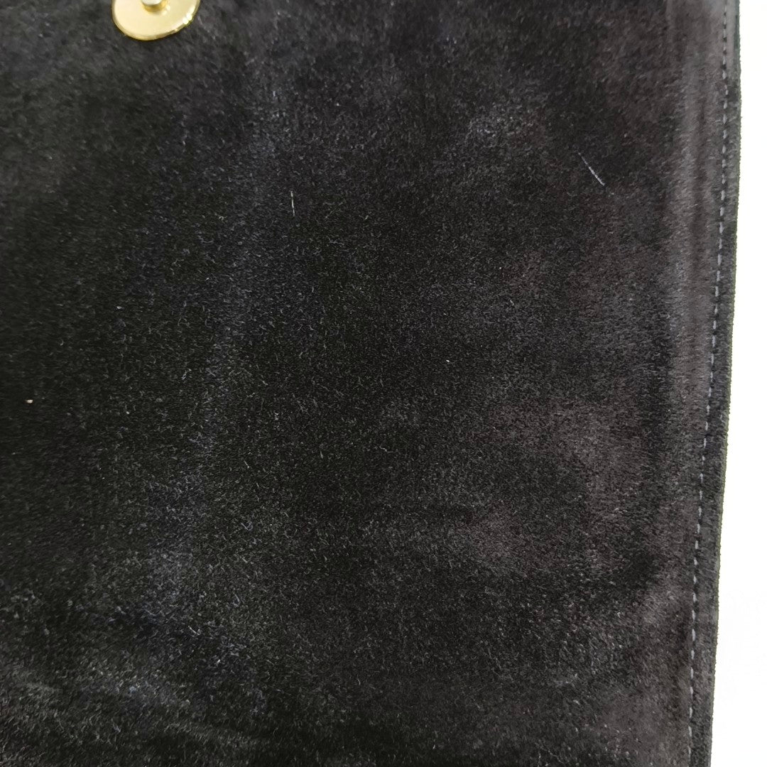 Quilted Suede Black