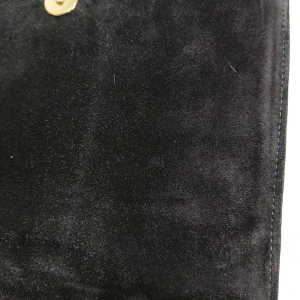Quilted Suede Black