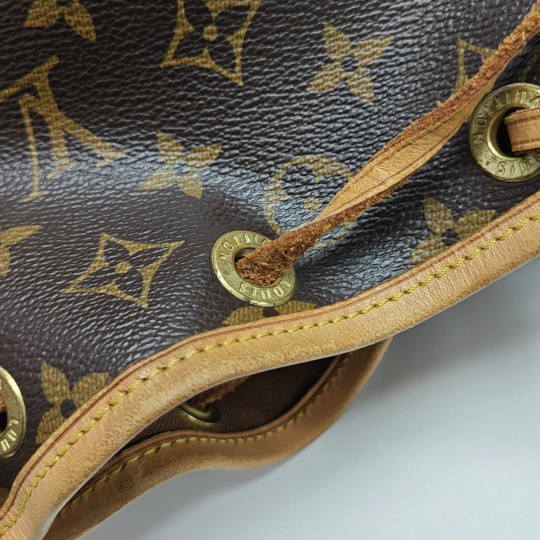 NOÉ BB Monogram Coated Canvas Brown