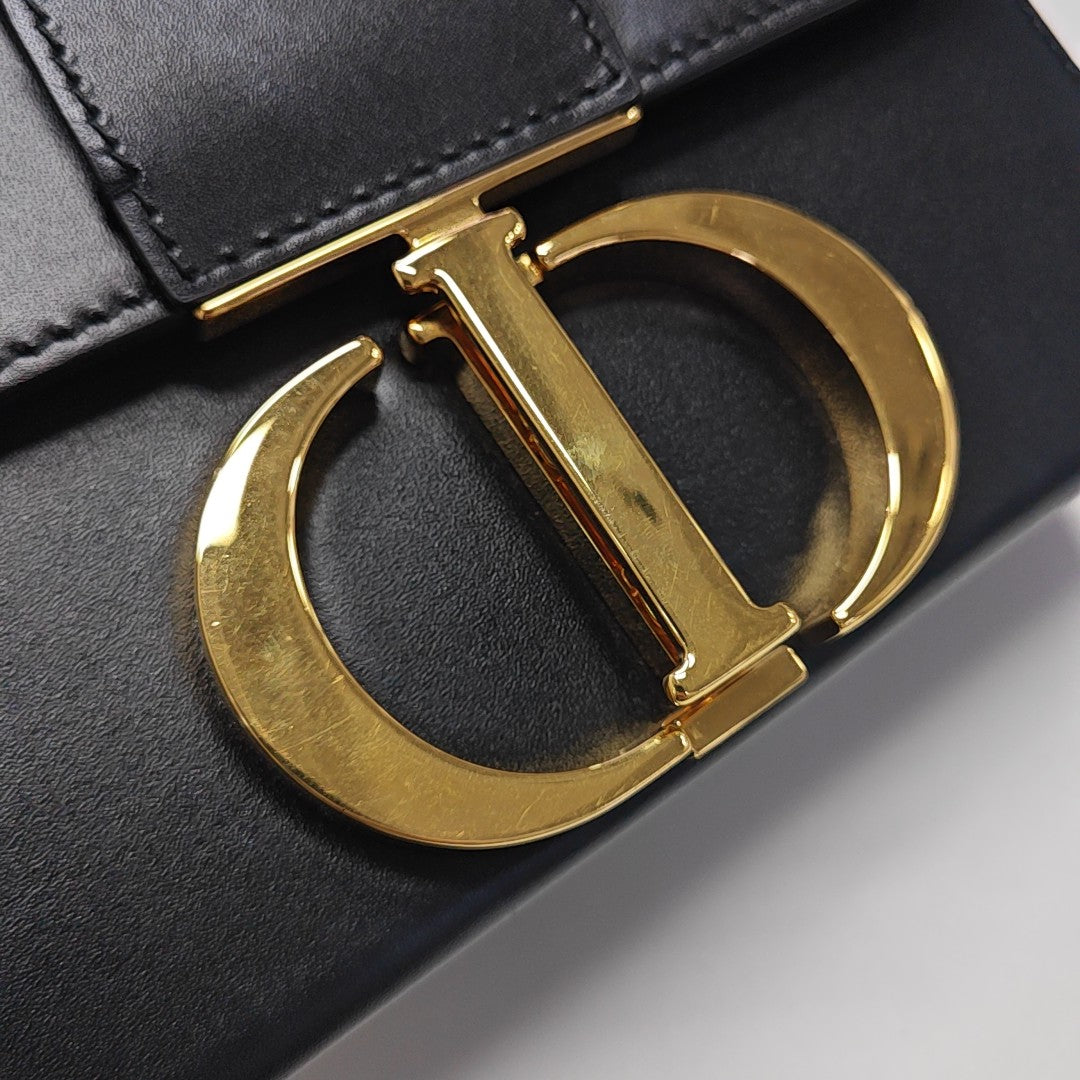 30 Montaigne Mini Calfskin Black