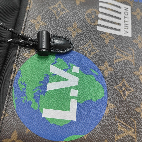 CHALK Monogram Coated Canvas Brown