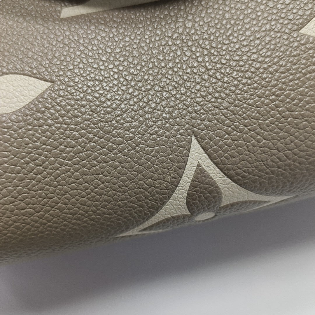 ONTHEGO PM Monogram Calfskin Gray