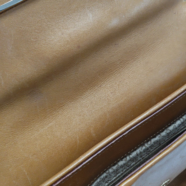 Calfskin Shoulder Bag Brown