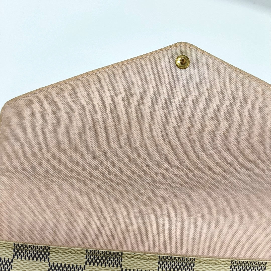 FÉLICIE Damier Azur Coated Canvas White