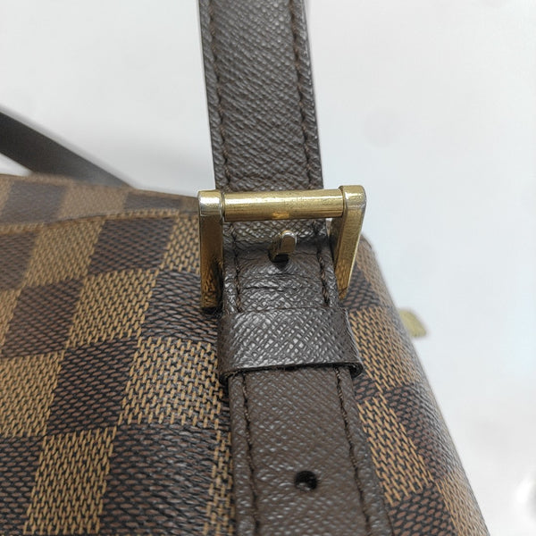 RIVINGTON Damier Ebene Coated Canvas Brown