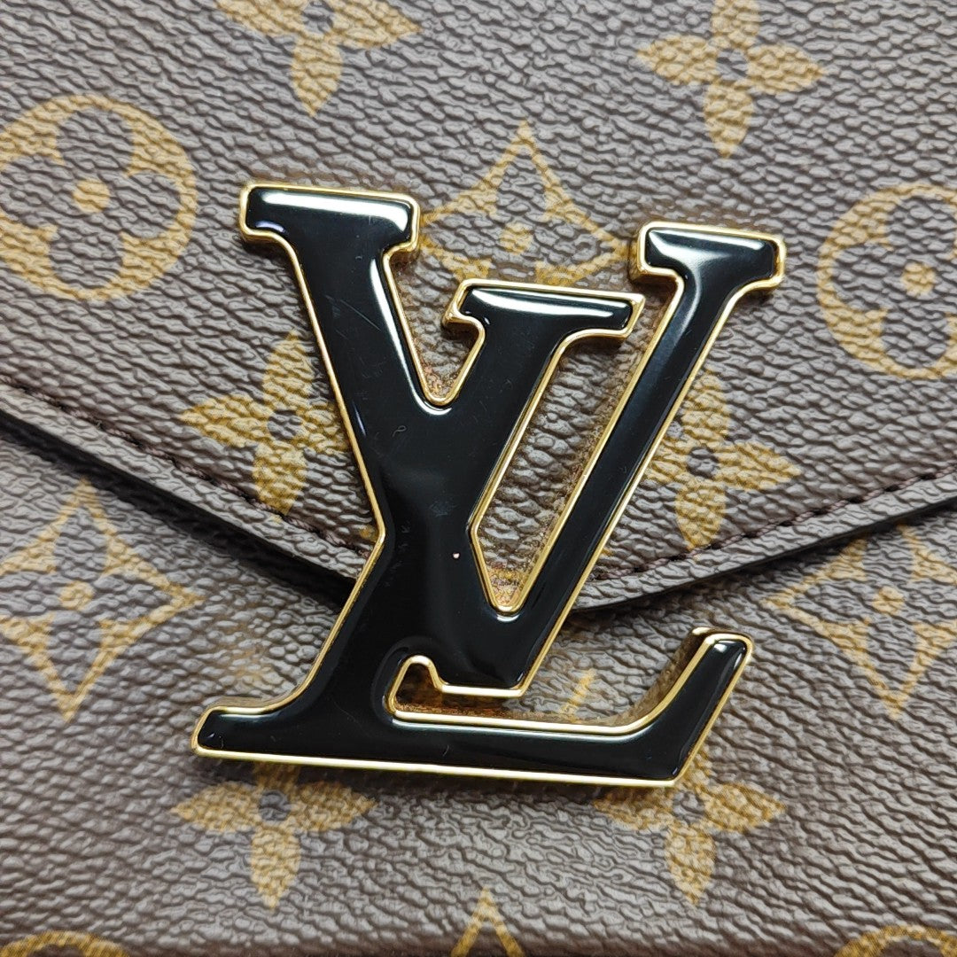 PASSY Monogram Coated Canvas Brown