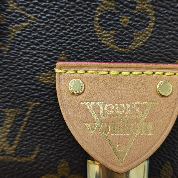 MOON ALMA Monogram Coated Canvas Brown