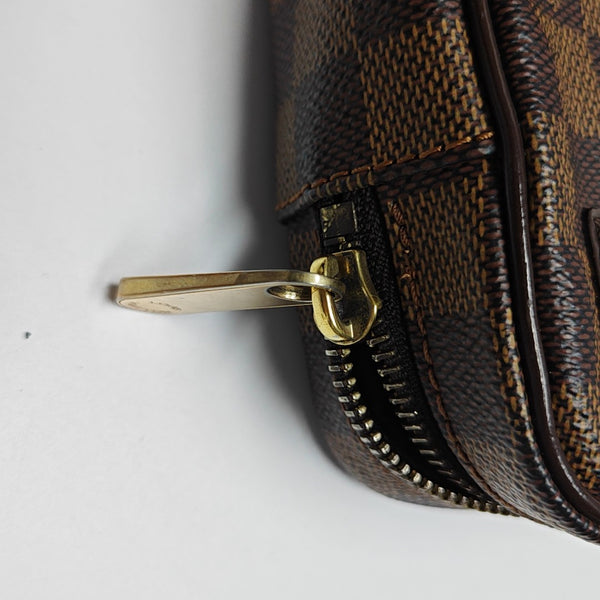 MACAO Damier Ebene Coated Canvas Brown
