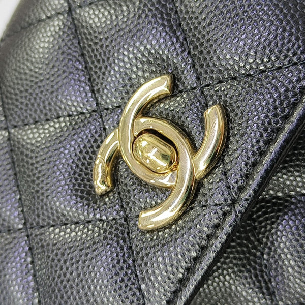 COCO HANDLE Grained Calfskin Black