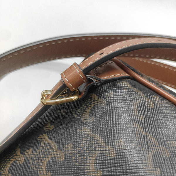 TRIOMPHE Mini Coated Canvas Brown