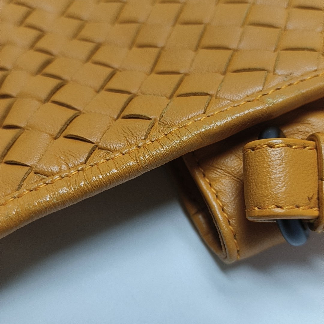 Calfskin Shoulder Bag Orange