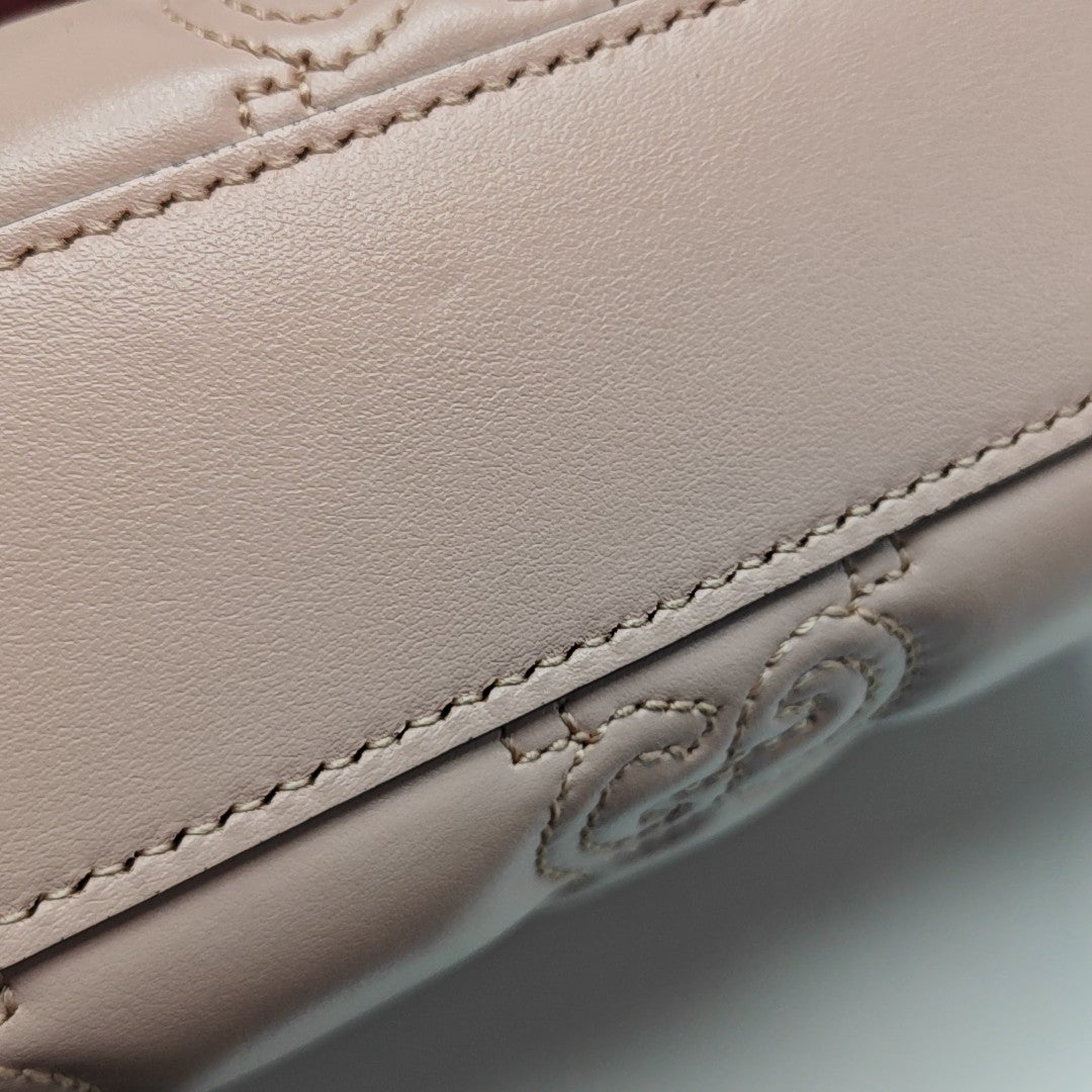 Ophidia Small Quilted Calfskin Pink