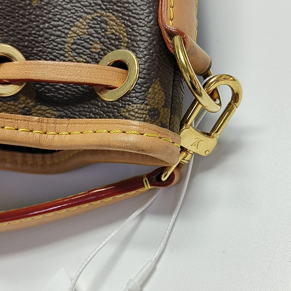 NOÉ Nano Monogram Coated Canvas Brown