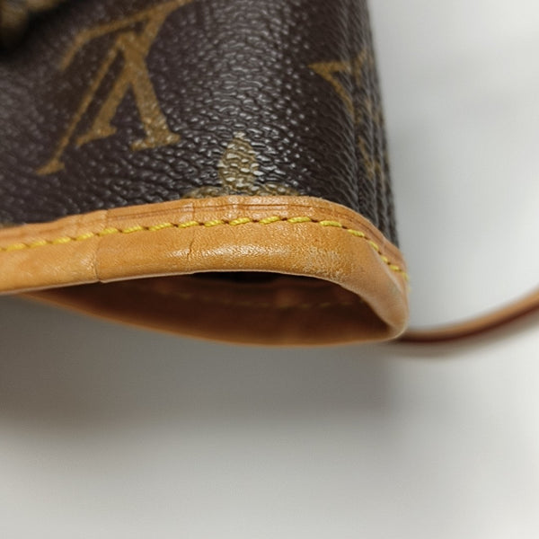 NEVERFULL MM Monogram Coated Canvas Brown