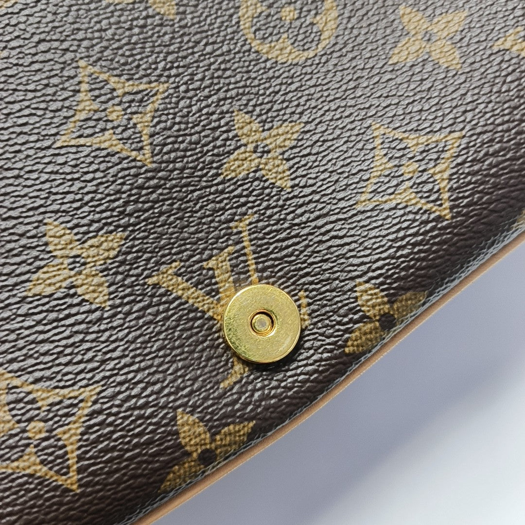 DIANE Monogram Coated Canvas Brown