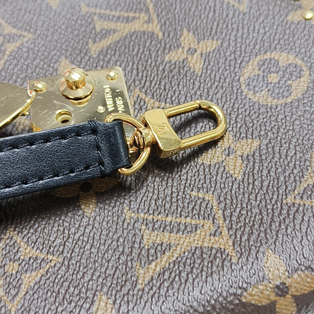 CAMERA BOX Monogram Coated Canvas Brown