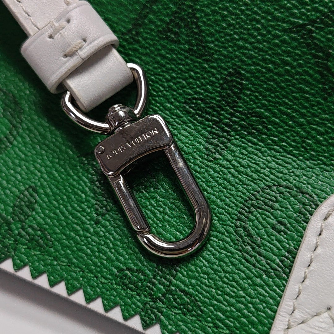 LITTER Monogram Coated Canvas Green