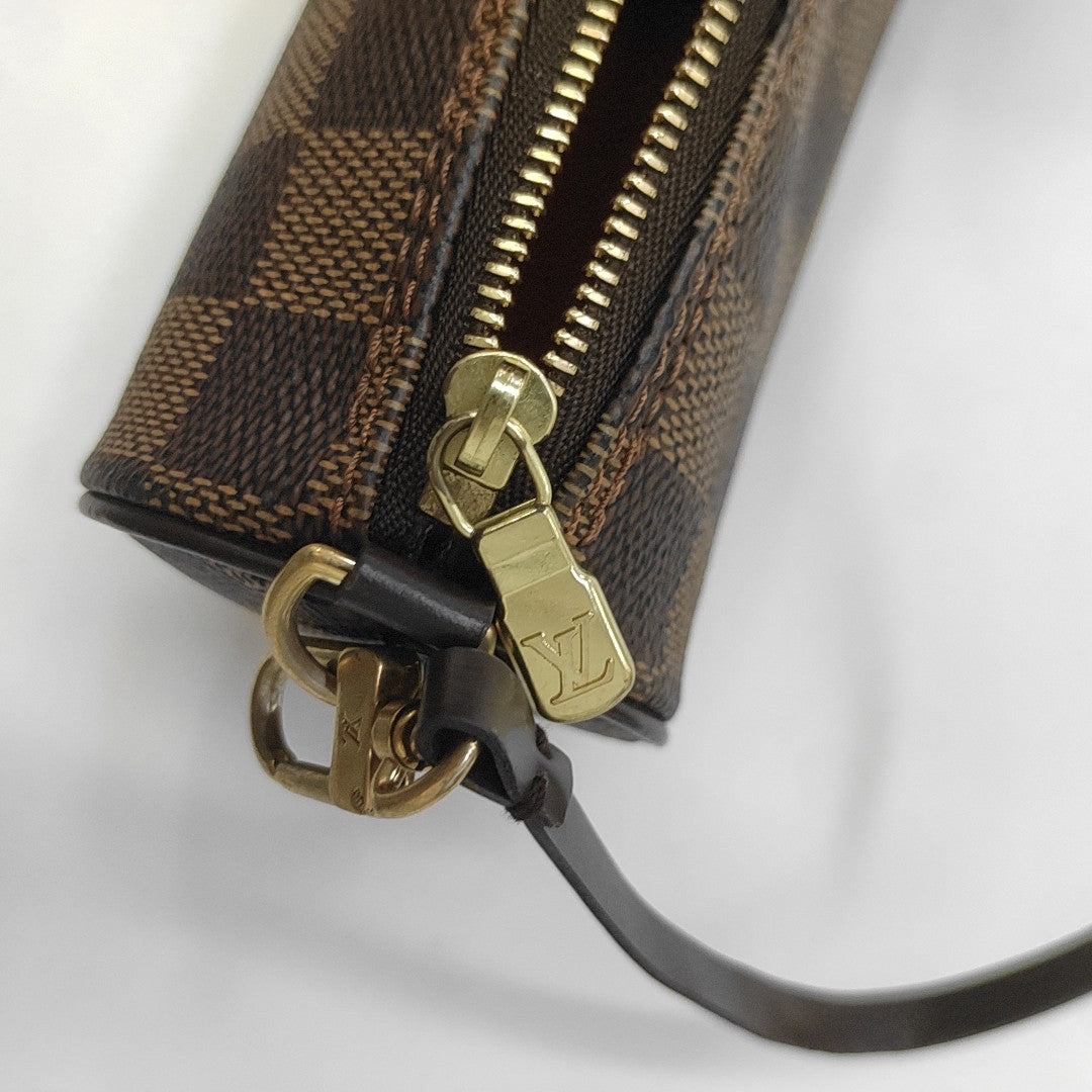 PAPILLON Mini Damier Ebene Coated Canvas Brown