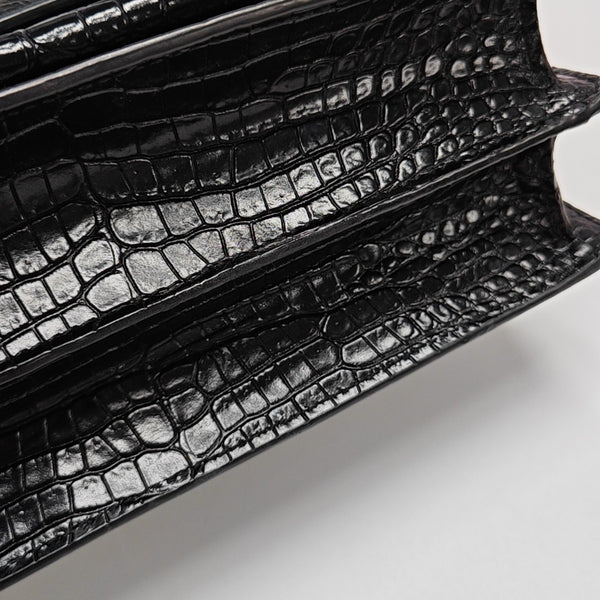 SUNSET Medium Calfskin Black