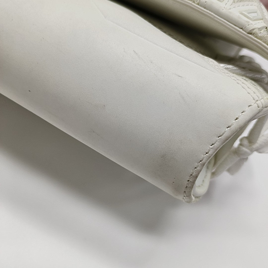 Leather Shoulder Bag White