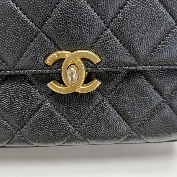 Carry Me Mini Quilted Grained Calfskin Black
