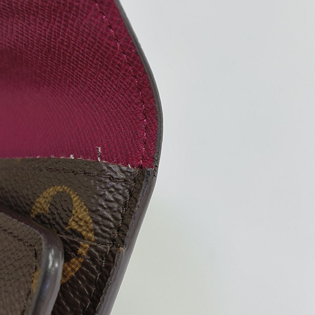 JOSÉPHINE Monogram Coated Canvas Brown Wallet