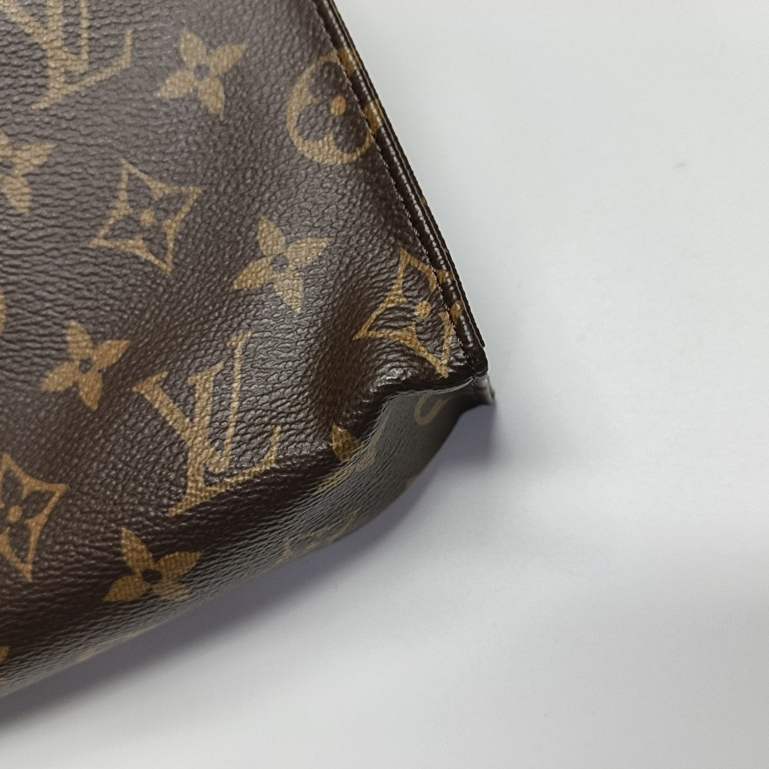 TOILET POCKET 26 Monogram Coated Canvas Brown