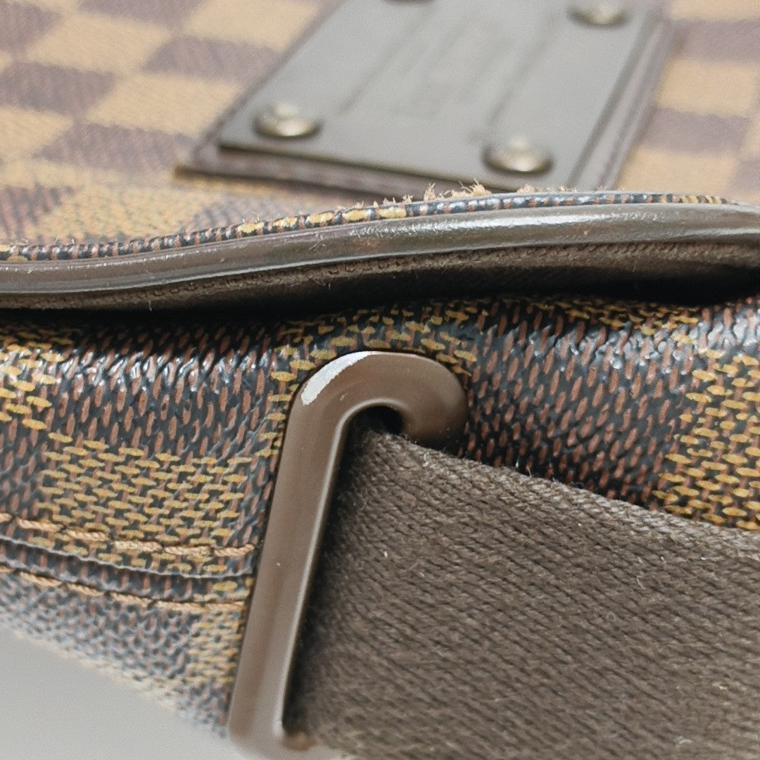 BROOKLYN PM Damier Ebene Coated Canvas Brown