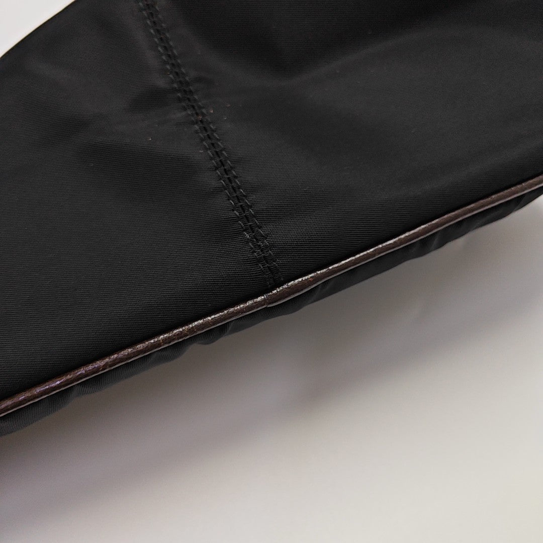 Nylon Shoulder Bag Black