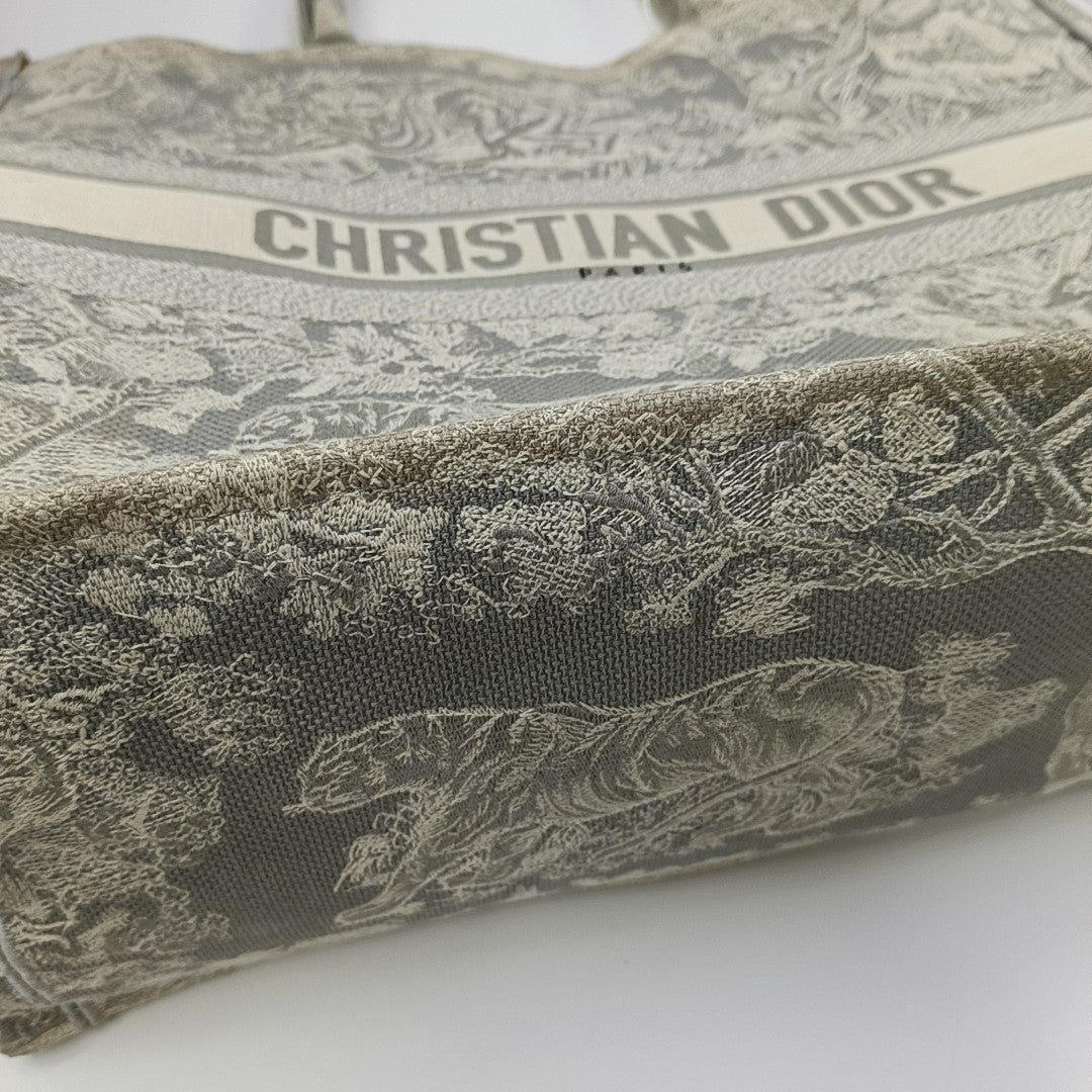 Book Tote Large Fabric Gray