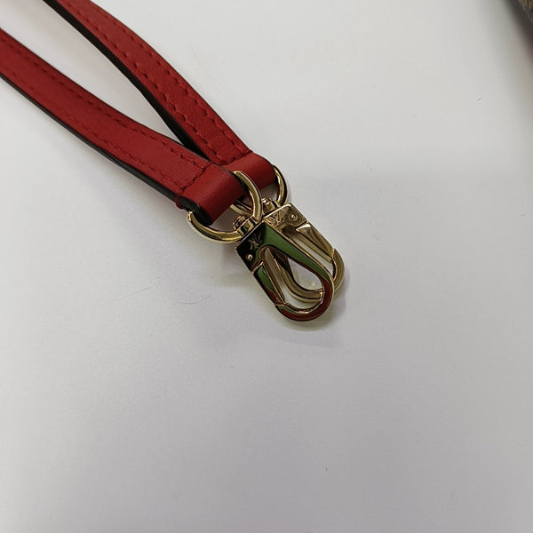 LOCKY BB Monogram Coated Canvas Red