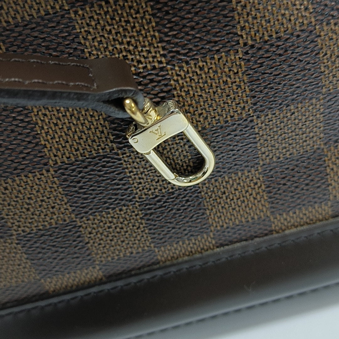 ALMA BB Damier Ebene Coated Canvas Brown